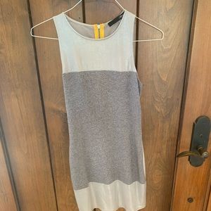 Silver knee length dress